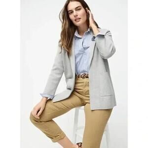 J. Crew Sophie Open Front Gray Wool Blend Cardigan Size S